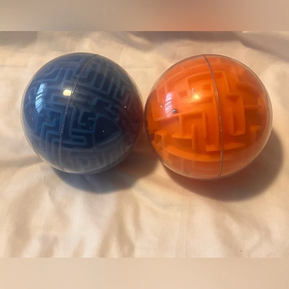 3D Maze Puzzle Balls Set of Two